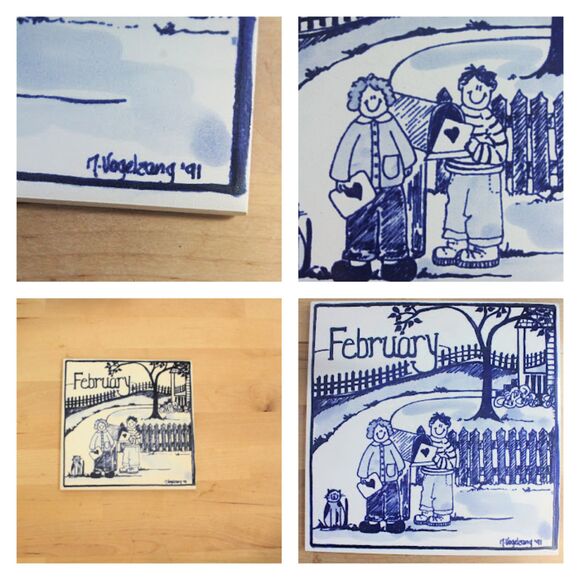 Vintage Painted Tile/Nancy DeYoung: February 1991 - Picture 2 of 2